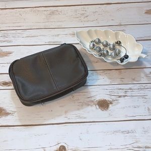 ✈️ Bvlgari small leather travel makeup bag ✈️